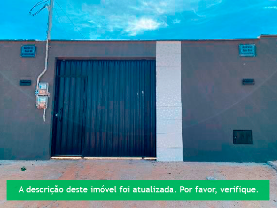 Casa - Planaltina - GO - Residencial,Comercial,Terreno - Planaltina/GO. Bairro Brasilinha Leste. Rua 48. s/nº(Lt. 4 da Qd. 122). Casa. Áreas totais: const. 78,02m² e ter. 150,00m². Mat. 93.090 do RI local - Não informado BR - lance mínimo R$ 59.000
