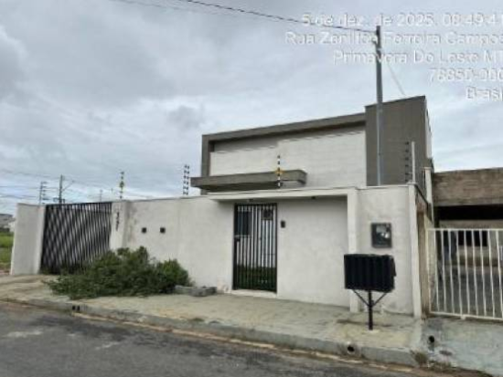 Casa - Primavera do Leste - MT - Residencial,Comercial - Rua Zenilton Ferreira Campos, 1521, Buritis Primavera Iii, Primavera Do Leste, MT, 78850000. Casa, Padrão, Ocupado, 1 vaga(s) de garagem. Área(s): 250 m² de área terreno, 96,45 m² de área construída. Matrícula(s): 23.517. Cartório: 1° CRI DE PRIMAVERA DO LESTE. Inscrição da Prefeitura: 01.067.027.0012.000.  A ARREMATAÇÃO NÃO CONTEMPLA BENS MÓVEIS, VEÍCULOS E QUAISQUER OBJETOS QUE EVENTUALMENTE APAREÇAM NAS IMAGENS. - leilão extrajudicial - Não informado BR - lance mínimo R$ 378.480