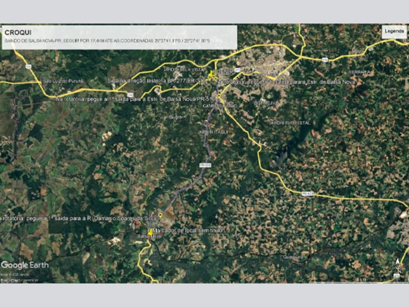Terreno - Balsa Nova - PR, localizado em Balsa Nova - PR