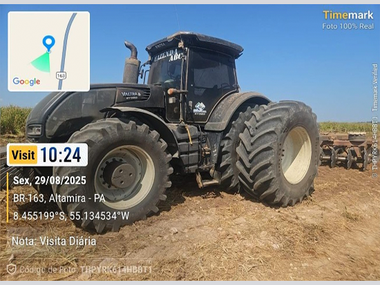 Trator Agrícola Valtra S353 4x4, Série S353411785, Ano/Modelo 2015