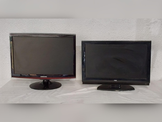 Lote contendo 2 TVs de 22 polegadas.