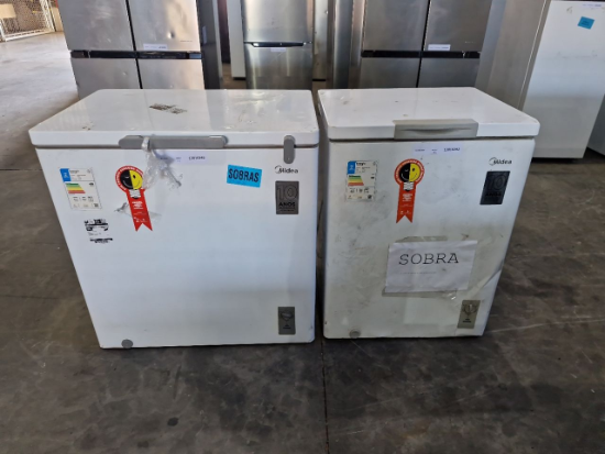 Lote contendo 2 congeladores marca Mídea
