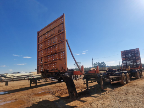 Lote contendo 2 Semirreboques SR Librelato TTFLCTOR 2E 2019 2020 Cinza (Bitrem)
