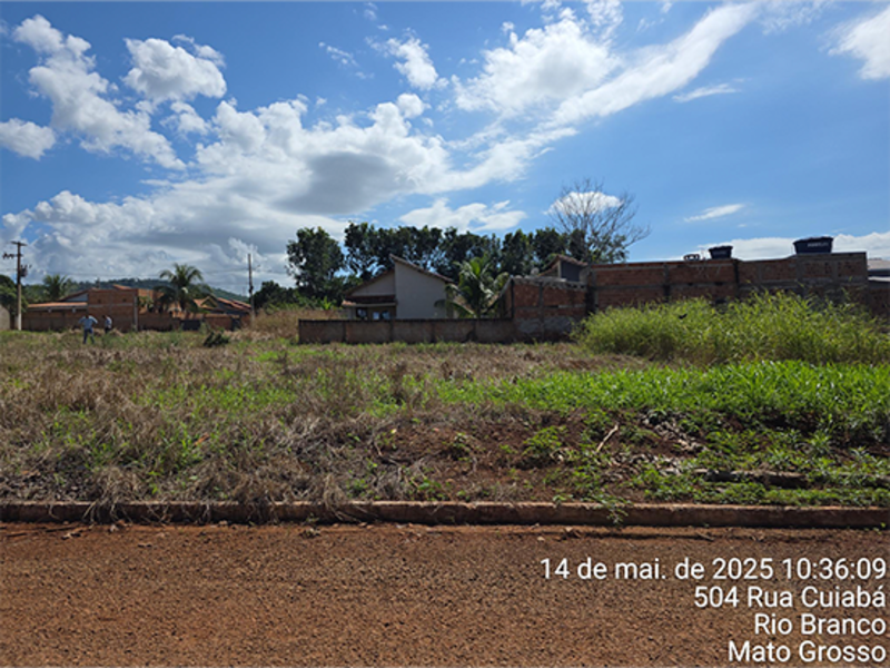 Terreno - Rio Branco - MT, localizado em Rio Branco - MT, bairro Bairro dos Operários