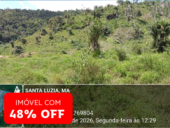 Imóvel rural em leilão em Santa Luzia